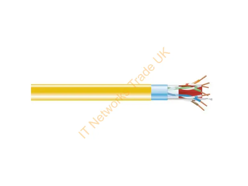 C6ABC50S-YL-1000 - Black Box Cat6A 305M Networking Cable Yellow 12007.9" (305 M) U/Utp (Utp)