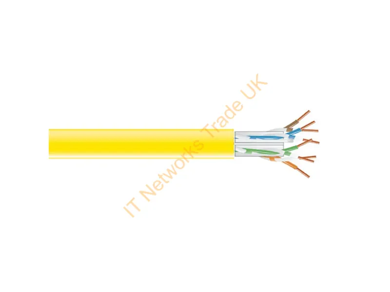 C6ABC51-YL-1000 - Black Box C6Abc51-Yl-1000 Networking Cable Yellow 12000" (304.8 M) Cat6A