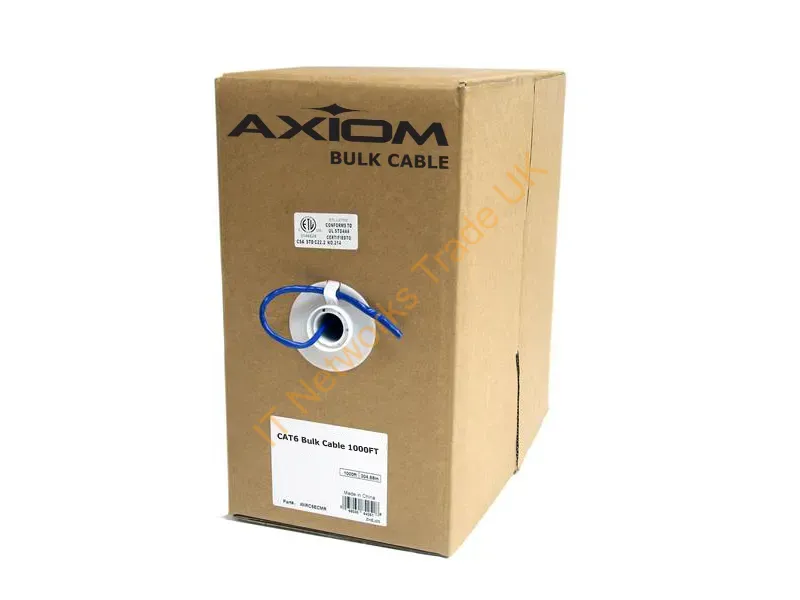 C6BCS-O1000P-AX - Axiom C6Bcs-O1000P-Ax Networking Cable Orange 12007.9" (305 M) Cat6 U/Utp (Utp)