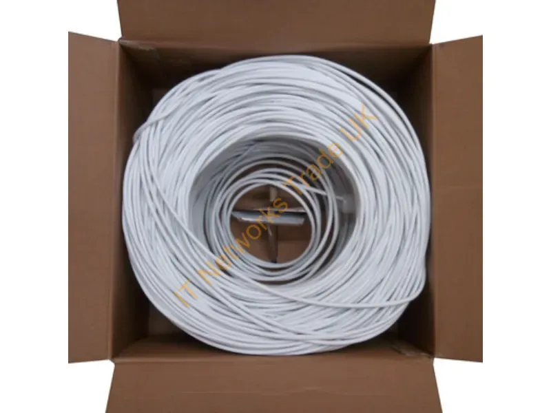 C6E-1000W - Bytecc 1000Ft Cat 6 550Mhz Networking Cable White 12000" (304.8 M) Cat6 U/Utp (Utp)