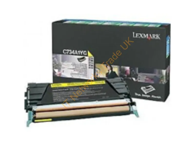 C734A4YG - Lexmark C734A4Yg Toner Cartridge 1 Pc(S) Original Yellow