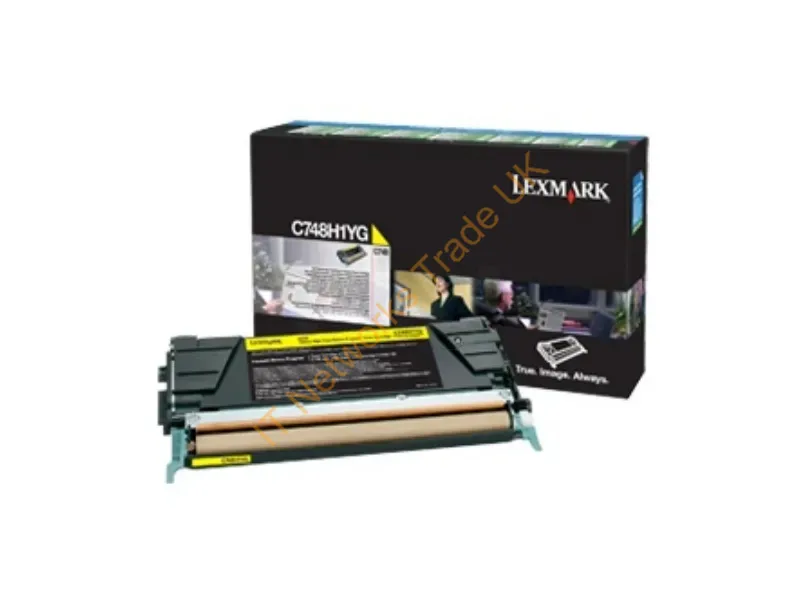 C748H3YG - Lexmark C748H3YG Toner yellow, 10K pages Accessory