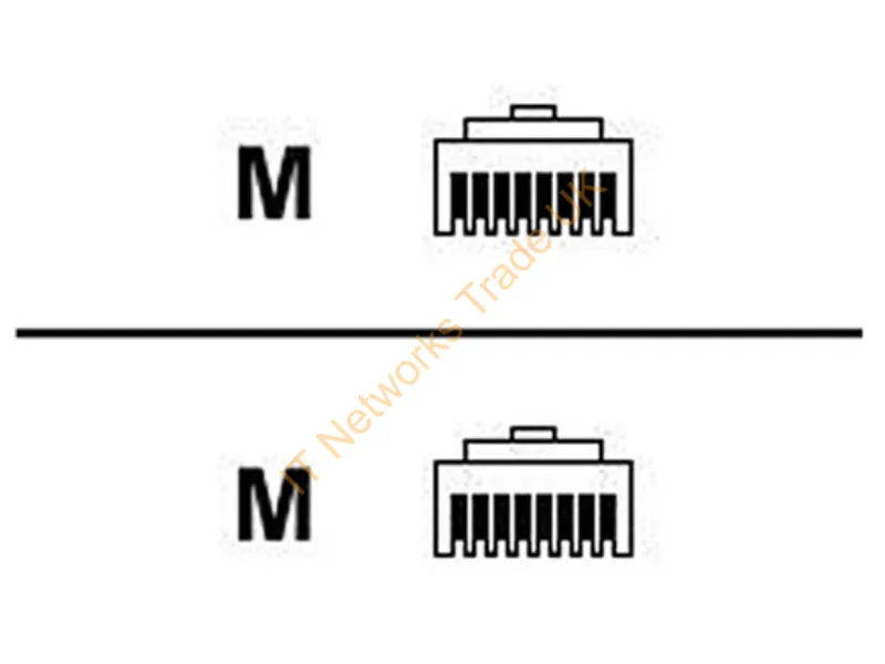 C7533A HP Network Cable (DCE) RJ-45 (M) RJ-45 (M) 4-ft (CAT 5e) Network Ethernet Cable