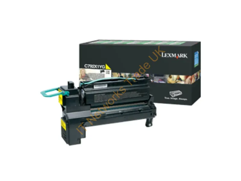 C792X1YG - Lexmark C792X1YG Toner yellow, 20K pages Accessory