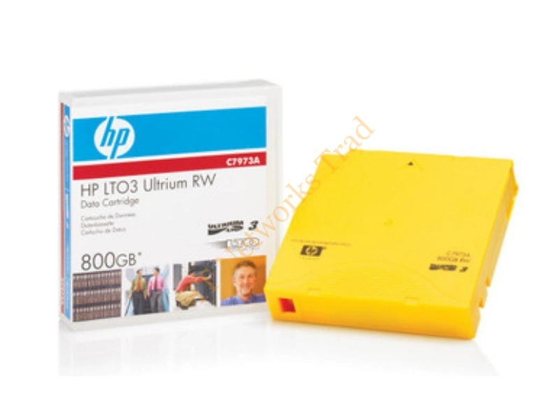 C7973AK HP LTO-3 Ultrium 400/800GB RW Storage Media non Custom Label Tape Data Cartridge Tape Media Storage