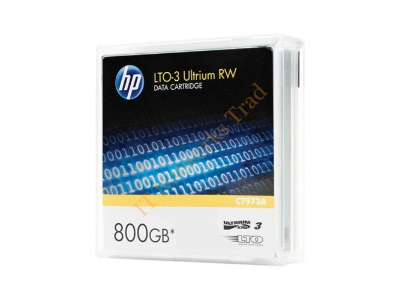 C7973AN HP LTO-3 Ultrium 400/800GB RW Storage Media non Custom Label Tape Data Cartridge Tape Media Storage