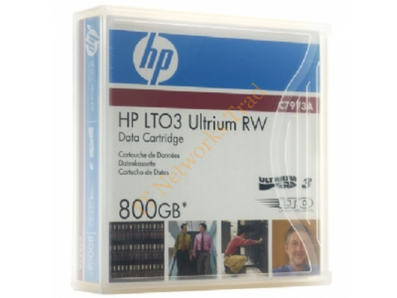 C7973AN_BIN1 HP LTO-3 Ultrium 400/800GB RW Storage Media non Custom Label Tape Data Cartridge Tape Media Storage