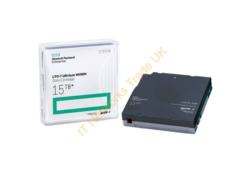 C7977W HP 6/15TB LTO-7 Ultrium WORM Data Cartridge Tape Media Storage
