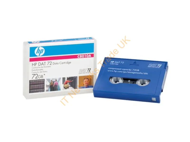 C8010A HP DAT Data Cartridge DAT 36 GB Native / 72 GB Compressed 557.74 ft Tape Length Tape Media Storage