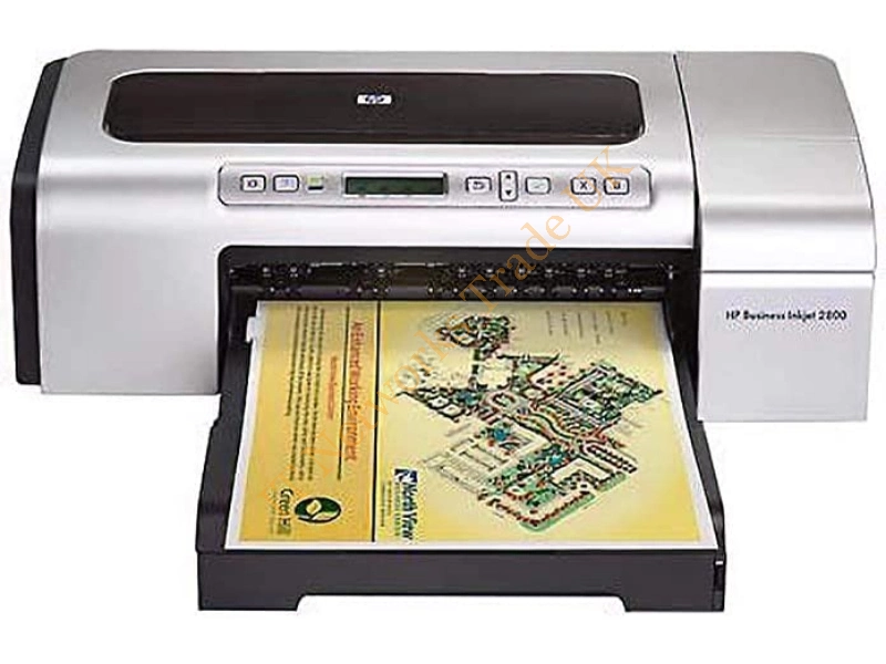 C8164A HP Business InkJet 2800DTN Color Inkjet Printer 24-ppm 4800dpi x 1200dpi 96MB Duplex 65-Watts Parallel USB Ethernet 10/100Base-TX