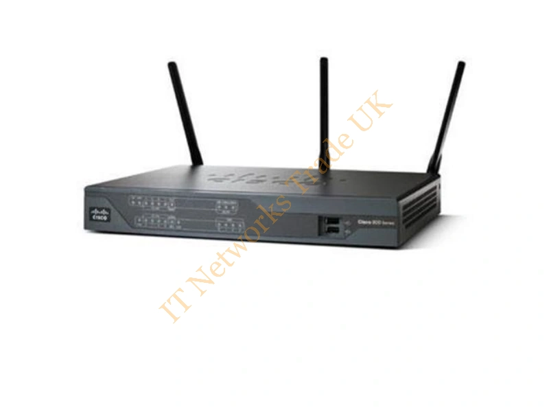 C891FW-E-K9 - Cisco Cisco 891FW Wireless router ISDN/Mdm 8-port switch 1GbE WAN ports: 3 Dual Band remanufactured