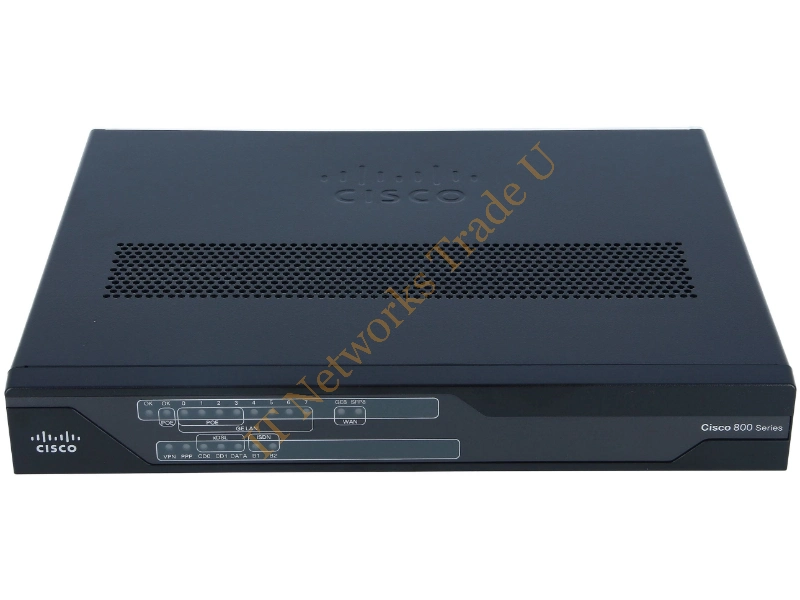 Cisco 897 VDSL2/ADSL2+ Bonding over POTs and 1GE/SFP Router 8 Ports