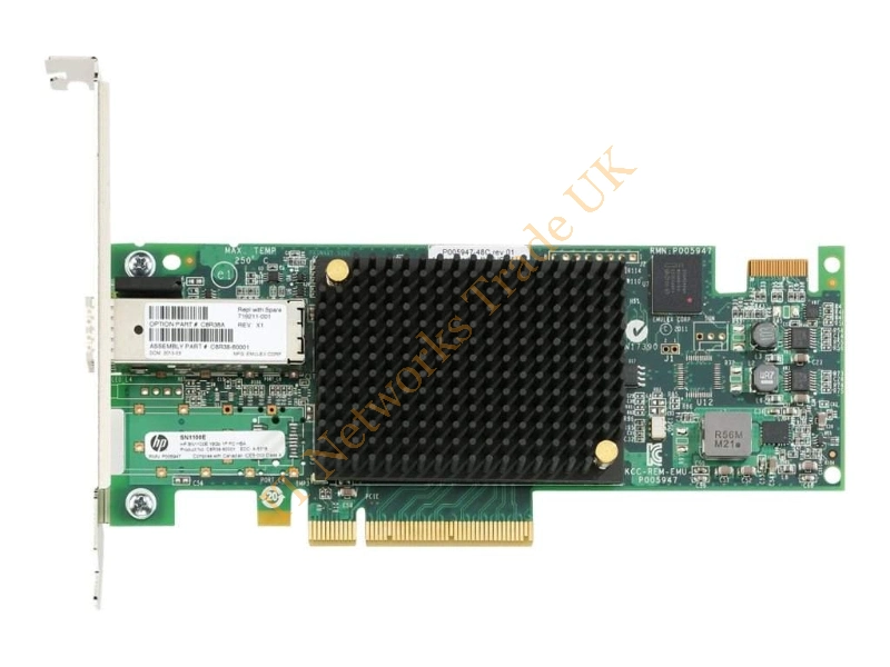 C8R38SB HP StoreFabric Sn1100e Single Port Fibre Channel 16Gb/s Host Bus Adapter with Standard Bracket Card Only Fiber Channel Controller