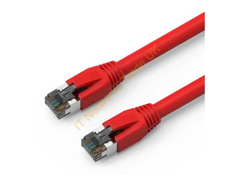 C8SBSFTP-R50-AX - Axiom C8Sbsftp-R50-Ax Networking Cable Red 600" (15.2 M) Cat8 Sf/Utp (S-Ftp)