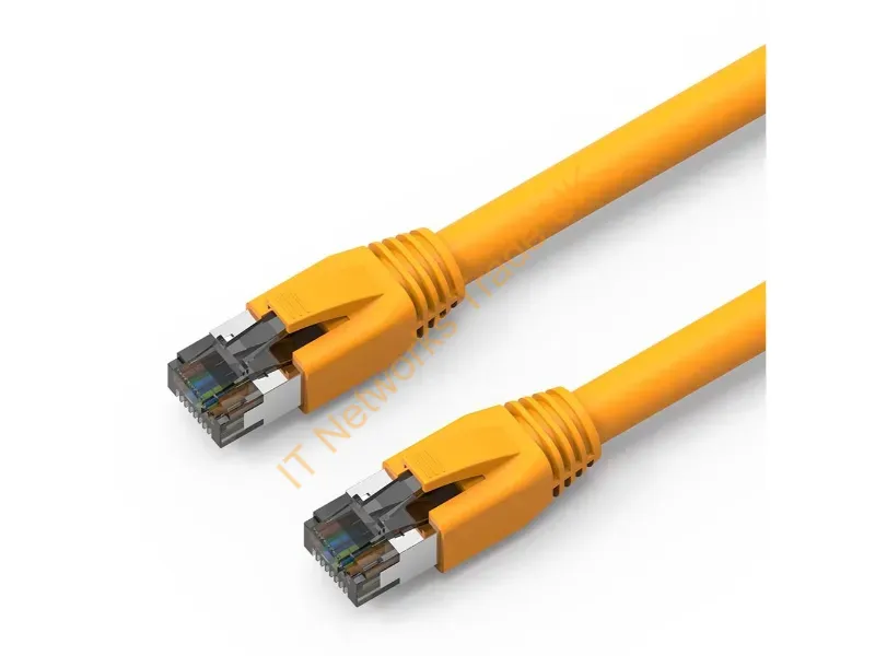 C8SBSFTP-Y50-AX - Axiom C8Sbsftp-Y50-Ax Networking Cable Yellow 600" (15.2 M) Cat8 Sf/Utp (S-Ftp)
