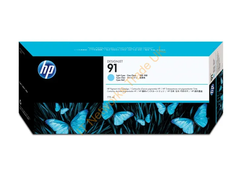C9470A - HP C9470A (91) Ink cartridge bright cyan, 775ml Printer
