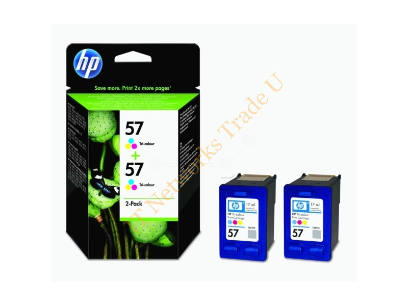 HP C9503AE (57) Printhead color, 500 pages, 17ml, Pack qty 2 Printer