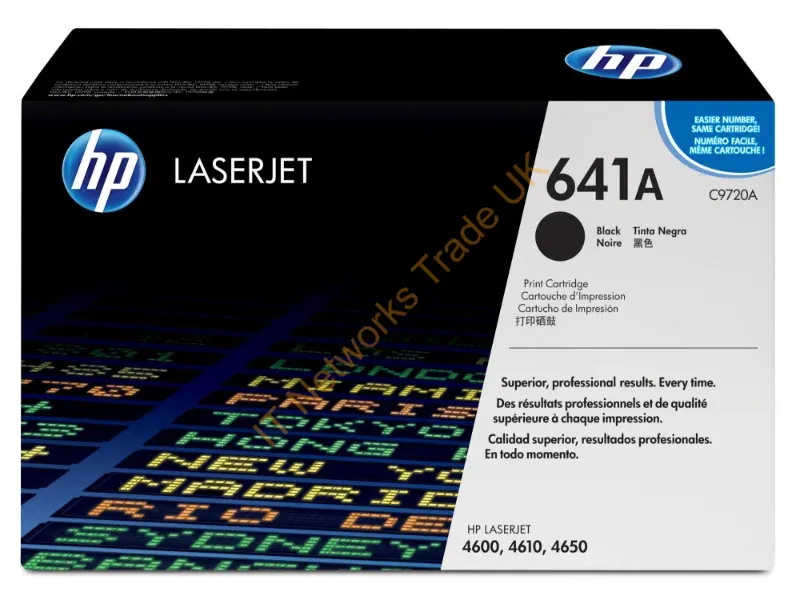 C9720A HP 641A Toner Cartridge (Black)  Color LaserJet 4600/4650 Series Printer