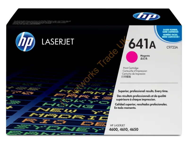 C9723A HP 641A Toner Cartridge (Magenta)  Color LaserJet 4600/4650 Series Printer
