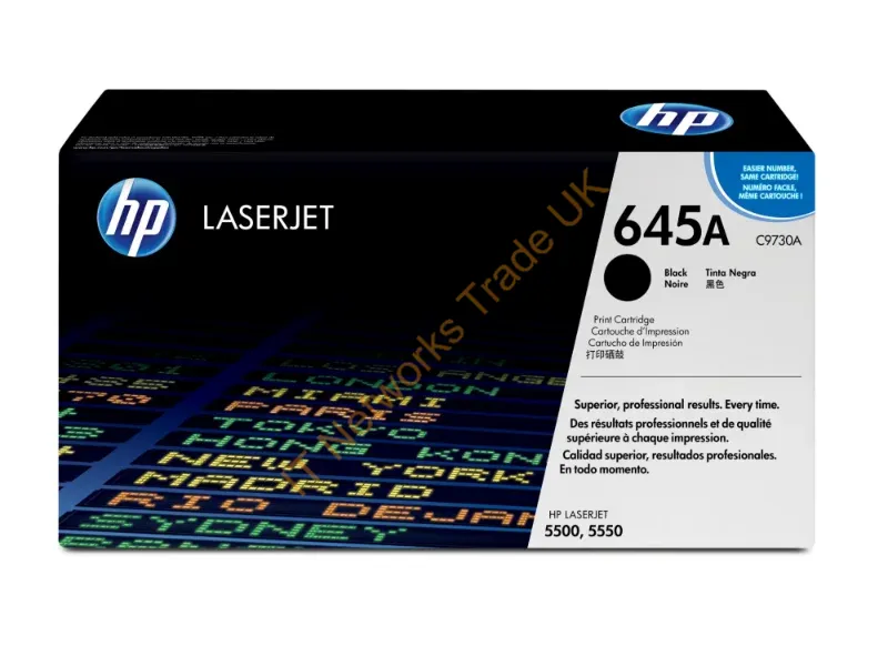 C9730A HP Toner Cartridge (Black)  Color LaserJet 5500/5550 Series Printer
