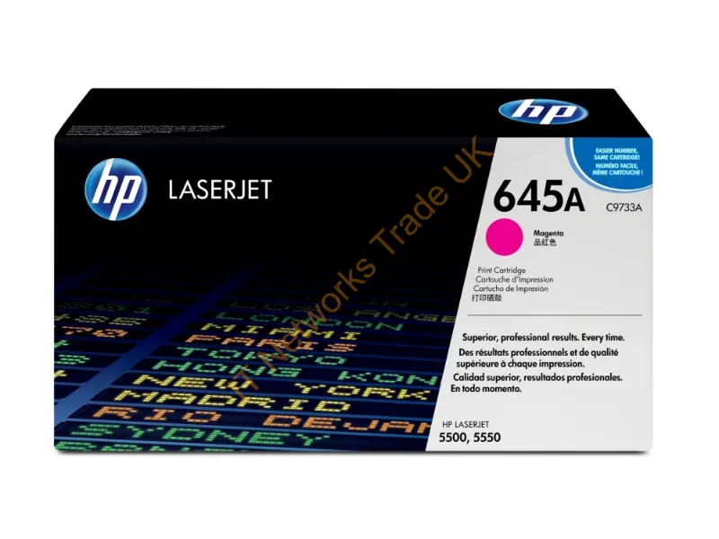 C9733A HP Toner Cartridge (Magenta)  Color LaserJet 5500/5550 Series Printer