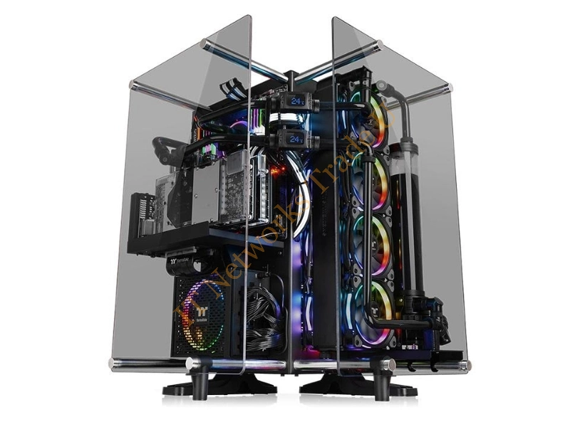 CA-1J8-00M1WN-00 Thermaltake Core P90 Tempered Glass Edition CA-1J8-00M1WN-00 No Power Supply ATX Mid Tower (Black) Desktop Barebone