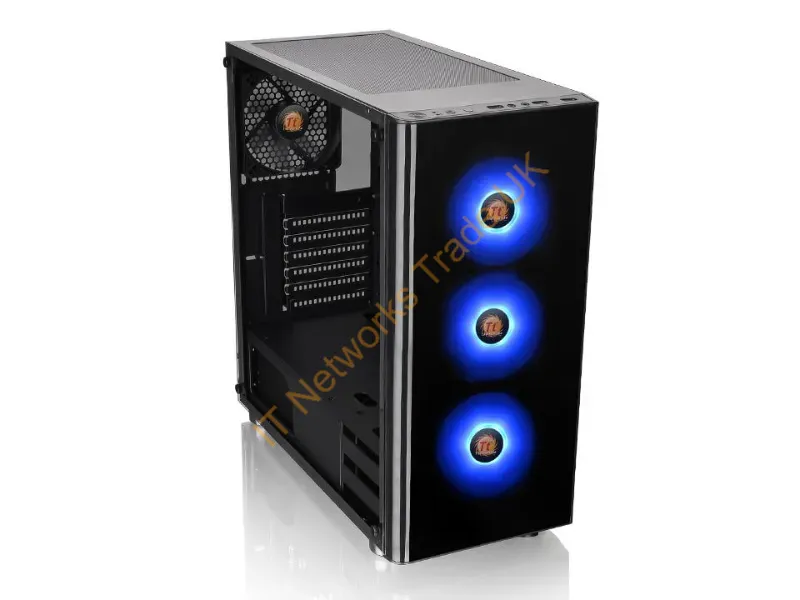 CA-1K8-00M1WN-01 Thermaltake V200 Tempered Glass RGB Edition CA-1K8-00M1WN-01 No Power Supply ATX Mid Tower (Black) Desktop Barebone