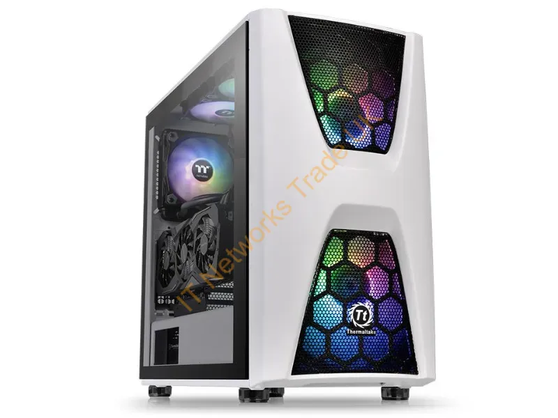 CA-1N5-00M6WN-00 - Thermaltake Commander C34 Tg Snow Argb Edition Midi Tower Black, White