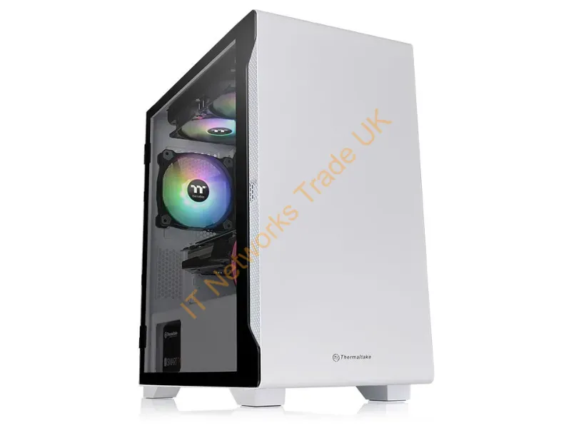 CA-1Q9-00S6WN-00 - Thermaltake S100 Tempered Glass Snow Edition Micro Tower White