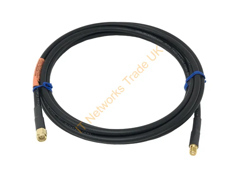 CA-240F-SMA-SMAF-50 - Jefa Tech Ca-240F-Sma-Smaf-50 Coaxial Cable 600" (15.2 M) Black