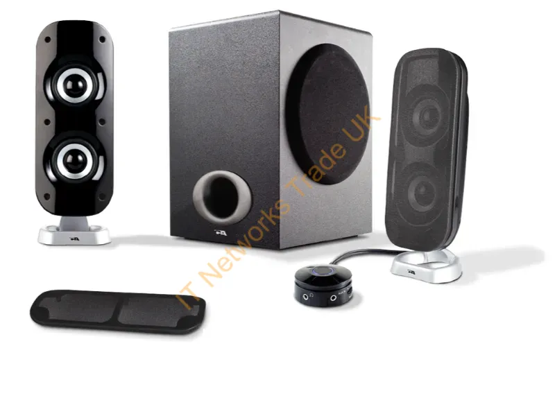 CA-3810 - Cyber Acoustics Ca-3810 Speaker Set 38 W Pc Black 2.1 Channels 2-Way 16 W