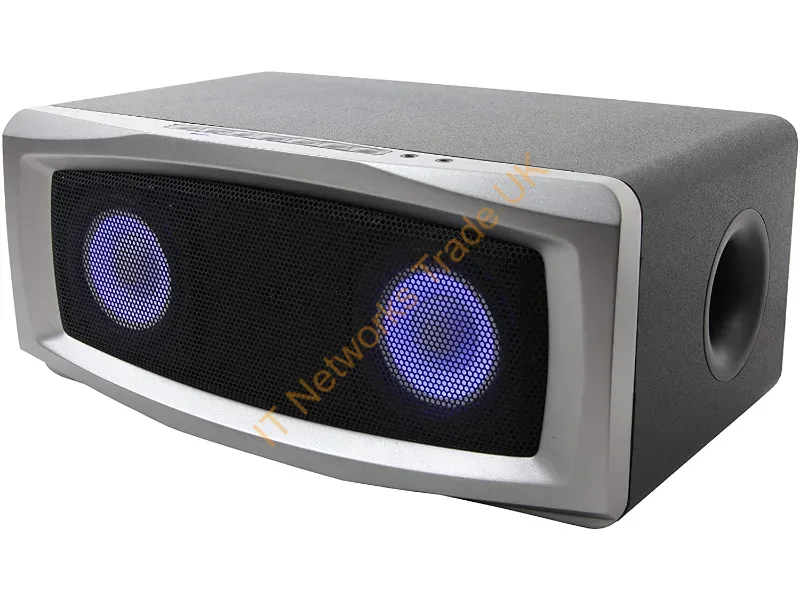 CA-7100BT - Cyber Acoustics Ca-7100Bt Portable/Party Speaker Stereo Portable Speaker Stainless Steel 30 W