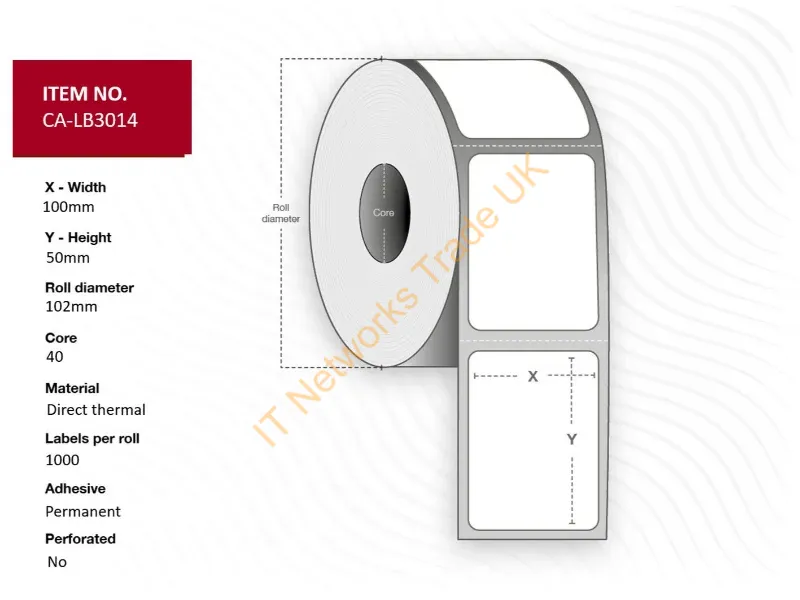 CA-LB3014 - Capture CA-LB3014 printer label White