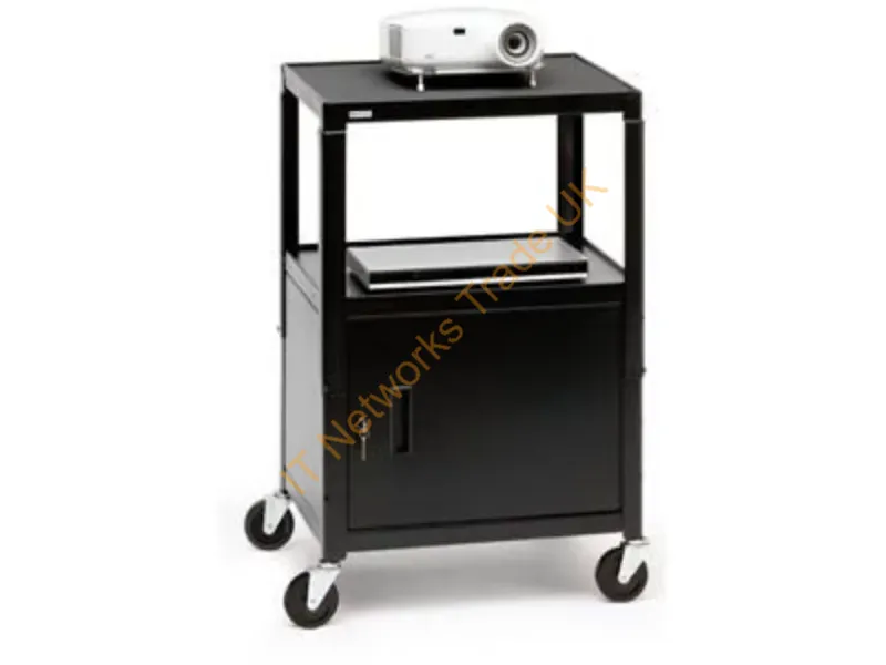 CA2642-P5 - Bretford Adjustable Cabinet Cart Black Projector Multimedia Cart