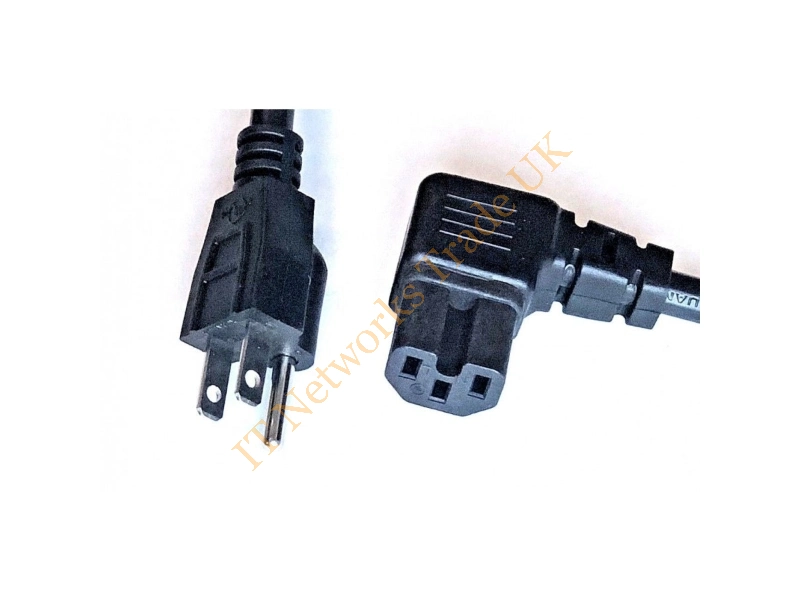CAB-AC15A-90L-US Cisco 10ft 15A AC Spare Left Angle Power Cord for 950-Watts Power Supply Power Cable