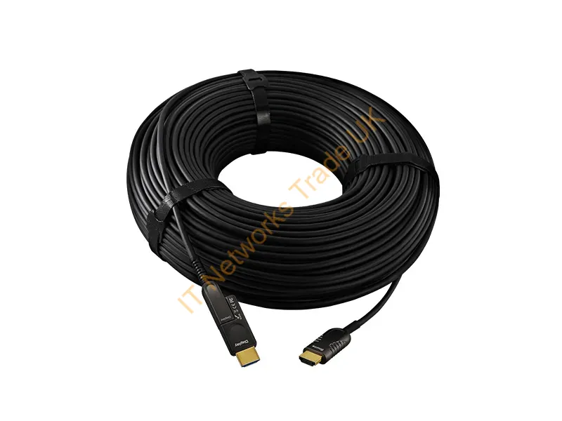 CAB-AOCH-XL - Lumens Cab-Aoch-Xl Hdmi Cable 3937" (100 M) Hdmi Type A (Standard) Hdmi Type D (Micro) Black