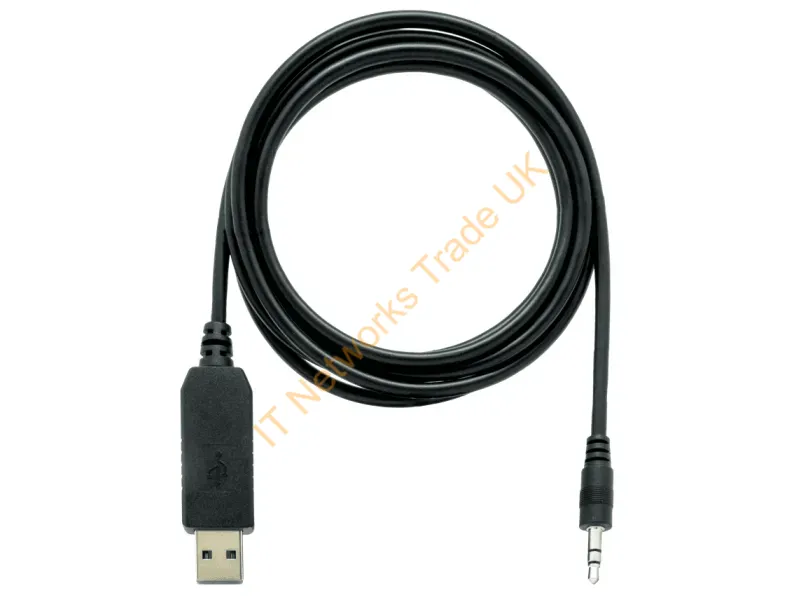CAB-CONSOLE-UPJ-1M8 - Qnap Cab-Console-Upj-1M8 Audio Cable 70.9" (1.8 M) 3.5Mm Usb Black