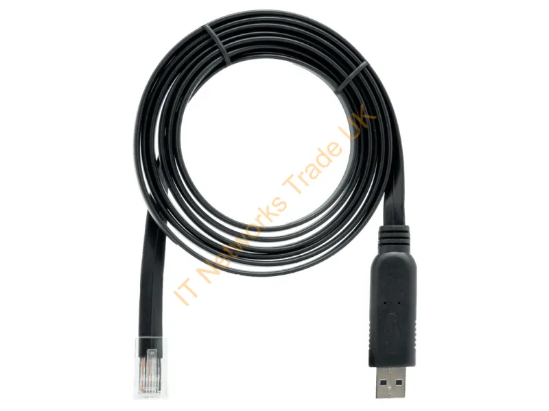 CAB-CONSOLE-URJ45-1M8 - Qnap Cab-Console-Urj45-1M8 Usb Cable 70.9" (1.8 M) Rj-45 Usb A Black