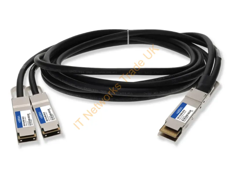 CAB-D-2Q-400G-3M-AO - Addon Networks Cab-D-2Q-400G-3M-Ao Infiniband/Fibre Optic Cable 118.1" (3 M) Qsfp-Dd 2X Qsfp56 Dac Black