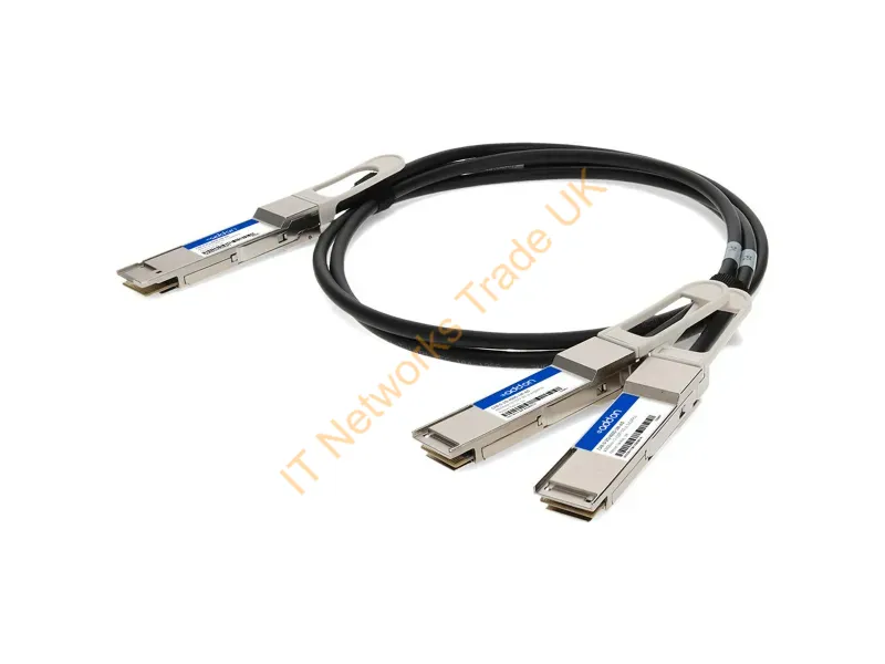 CAB-D-2Q-400G2-5M-AO - Addon Networks Cab-D-2Q-400G2-5M-Ao Infiniband/Fibre Optic Cable 98.4" (2.5 M) Qsfp-Dd 2X Qsfp56 Black, Metallic