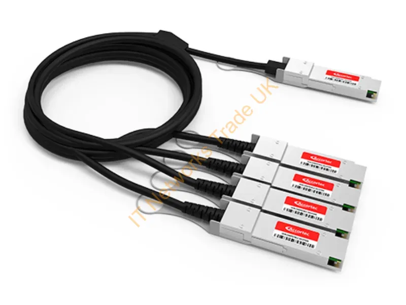 CAB-D-4Q-200G-1.5-ACC - Accortec Cab-D-4Q-200G-1.5-Acc Infiniband/Fibre Optic Cable 17.7" (0.45 M) Qsfp56 4X Qsfp28 Dac Black