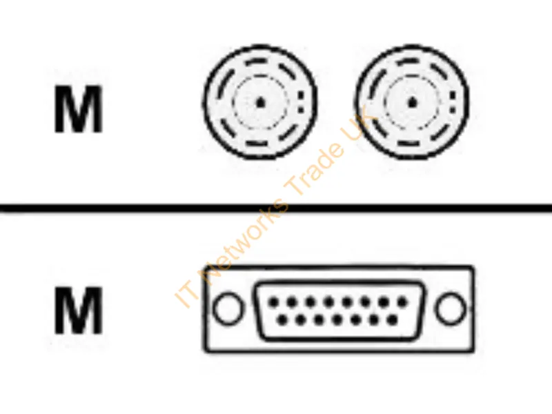 CAB-E1-BNC= - Cisco CAB-E1-BNC= coaxial cable 5 m Black
