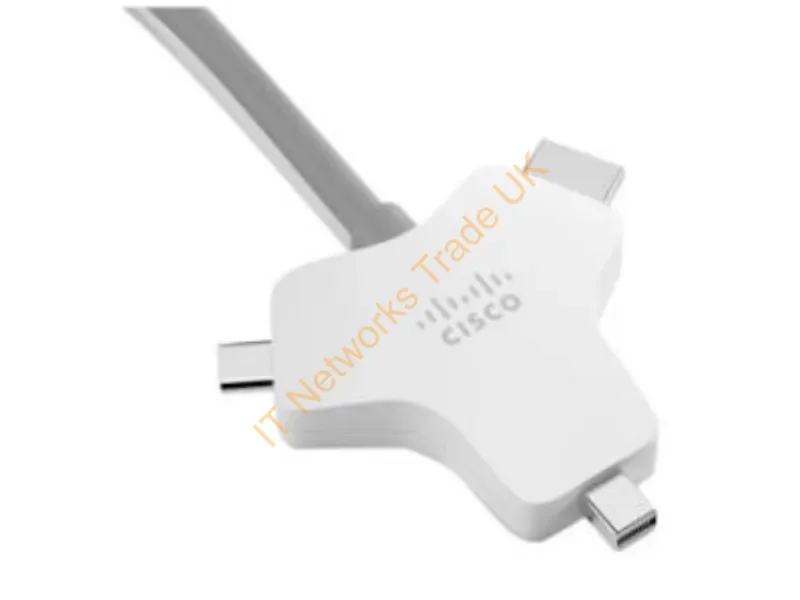 CAB-HDMI-MUL4K-2M= - Cisco CAB-HDMI-MUL4K-2M= video cable adapter 2.5 m HDMI Type A (Standard) HDMI + Mini DisplayPort + USB Type-C Silver