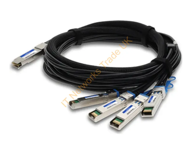 CAB-Q-4S-100G-2-5M-AO - Addon Networks Cab-Q-4S-100G-2-5M-Ao Infiniband/Fibre Optic Cable 98.4" (2.5 M) Qsfp28 4X Sfp28 Black, Metallic