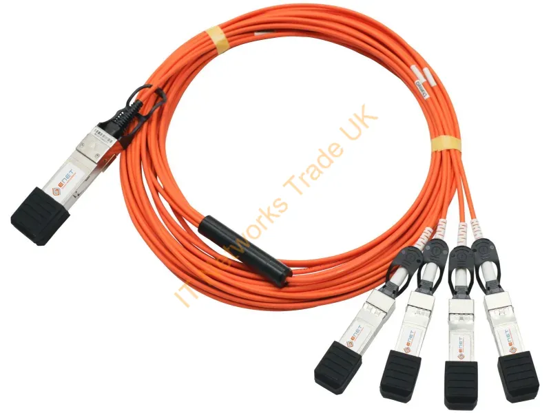 CAB-Q-S-3M-ENC - Enet Components Cab-Q-S-3M-Enc Infiniband/Fibre Optic Cable 118.1" (3 M) Qsfp+ 4X Sfp+ Gray