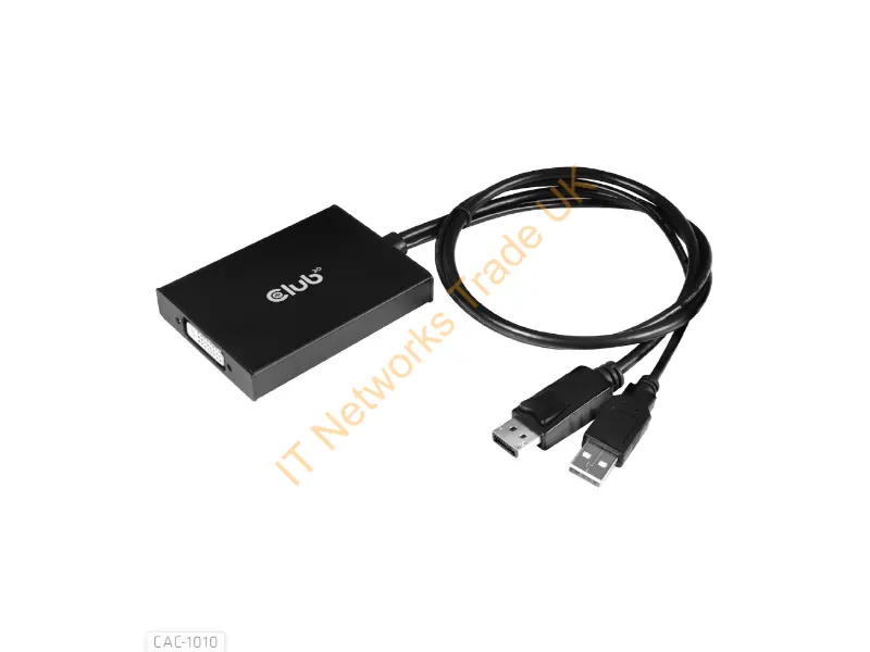 CAC-1010 - CLUB3D DisplayPort to Dual Link DVI-D HDCP ON version Active Adapter M/F