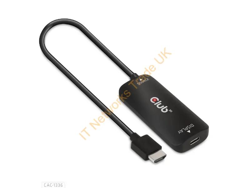 CAC-1336 - CLUB3D HDMI + Micro USB to USB Type-C 4K120Hz or 8K30Hz M/F Active Adapter