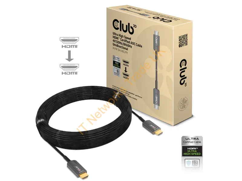 CAC-1377 - Club3D Cac-1377 Hdmi Cable 590.6" (15 M) Hdmi Type A (Standard) Black