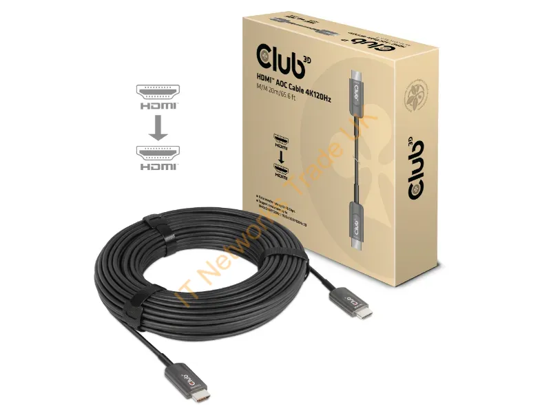 CAC-1379 - Club3D Cac-1379 Hdmi Cable 787.4" (20 M) Hdmi Type A (Standard) Black