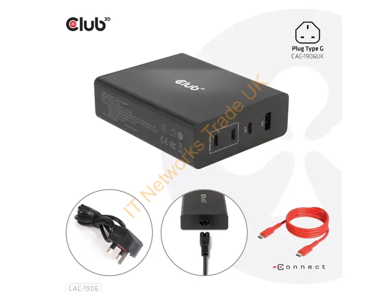 CAC-1906 - Club3D Cac-1906 Mobile Device Charger Universal Black Dc Indoor